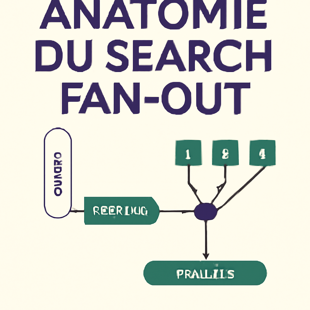 Illustration : Anatomie du search fan-out : du clic à la réponse générée